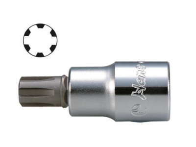 RIBE SPLINE Keil-Profil-Nuss-Einsätze mit 1/2'' Antriebsvierkant M5 - M16