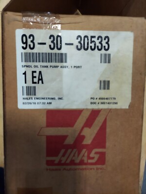 Haas Spindle Tank Pump Oil Assy With 1 Port W/ Level Switch, 93-30-5532
