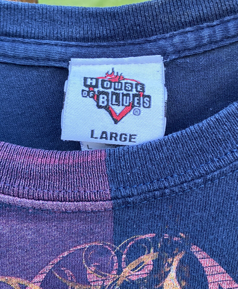 Vintage House Of Blues Orlando TShirt Large Blue All… Gem