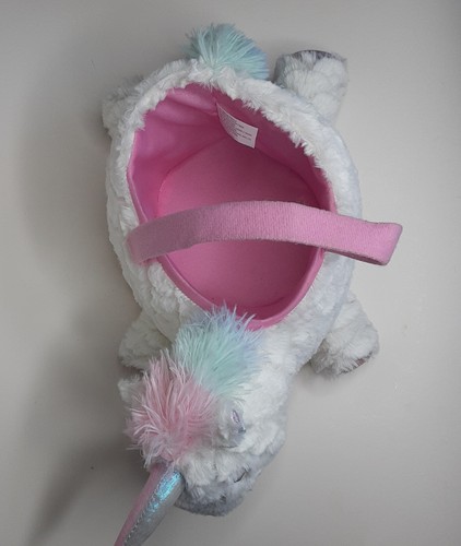 Cesto pasquale in peluche unicorno caccia uova secchiello caramelle - Foto 4 di 4
