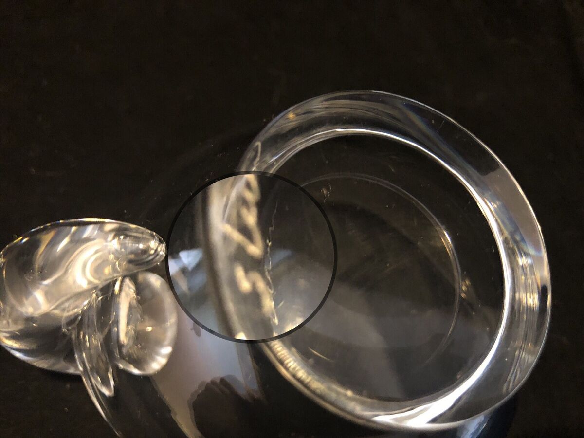 VTG STEUBEN Crystal Snail Scroll Design Creamer #7942 VTG STEUBEN Crystal Snail Scroll Design Creamer #7942