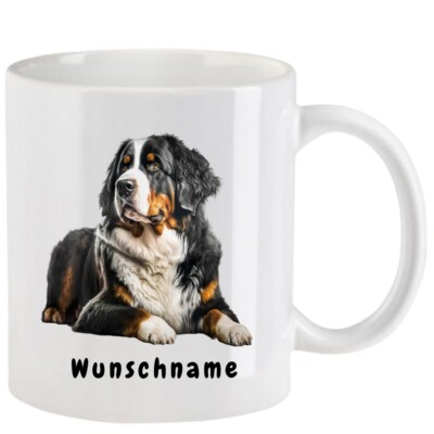 Tasse mit Berner Sennenhund - mit oder ohne Wunschname - 10 Motive Sweet Midgets
