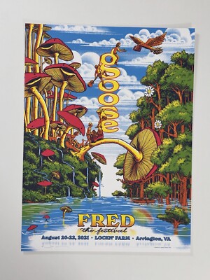 Goose The Band Poster Lockn Farm Fred Festival VA 2021 James