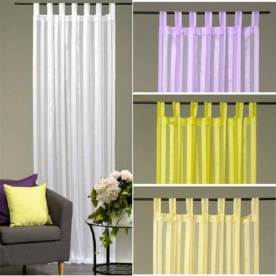 Voile Dekoschal Ösen Gardine halb transparent 140x245 cm #172 - Bild 1 von 2