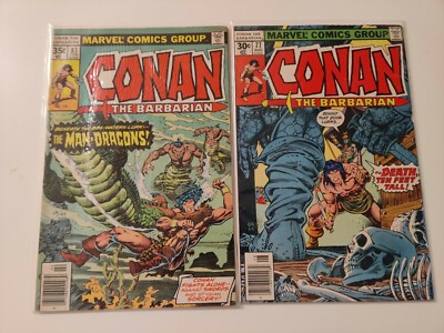 Marvel Comics 1977 Conan The Barbarian Number# 77/83 SET (2) RARE MCU