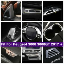 Matte Accessories Gear Shift Head Knob Trim For Peugeot 3008 3008GT 2017 - 2023