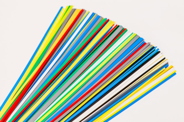 PP plastic welding rods MIX 7 variations triangle and flat shape 10 pieces