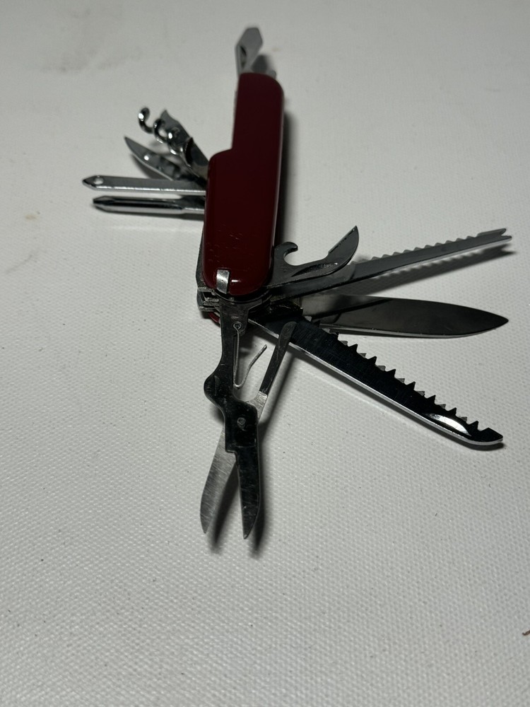 Compact Red Multi-Tool for Everyday Carry