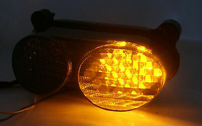 Tail Turn Signals Light Smoke Fit KAWASAKI NINJA ZX 6R 1998-2002 / 9R 1998-2005 - Picture 4 of 5