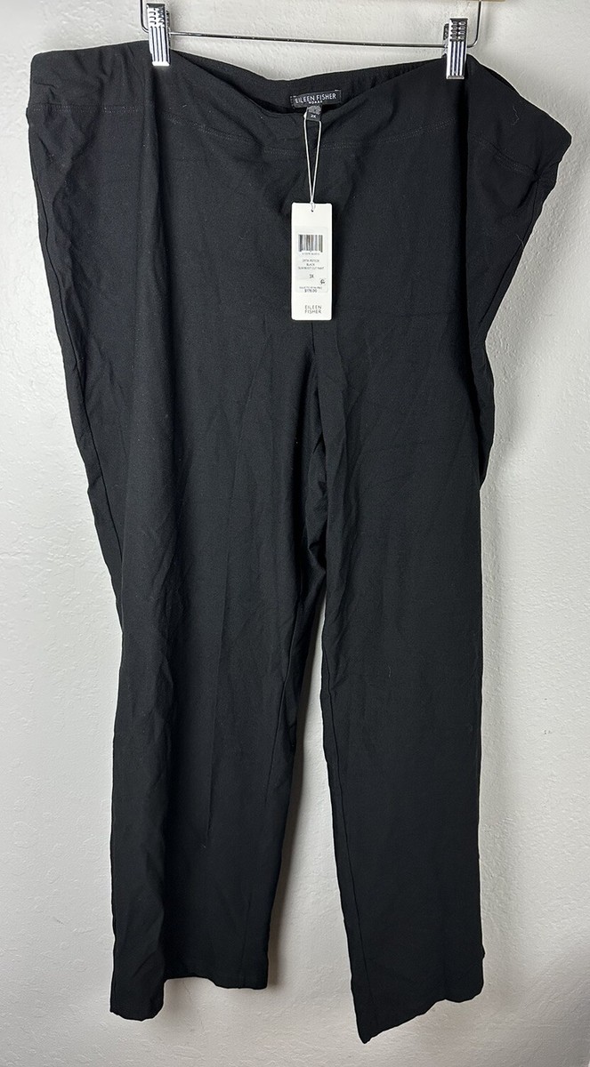 NWT Eileen Fisher Washable Crepe Viscose Slim Bootcut Pant Plus  display picture 1