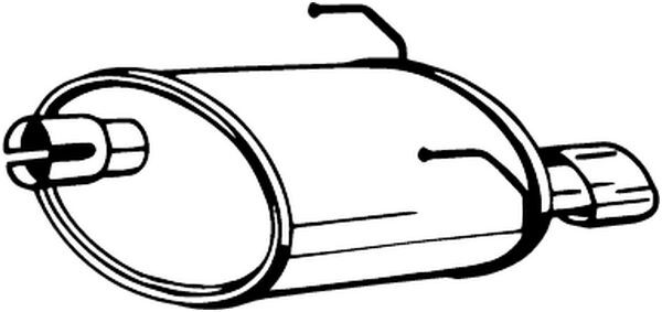 BOSAL 148-219 End Silencer for FIAT,FORD