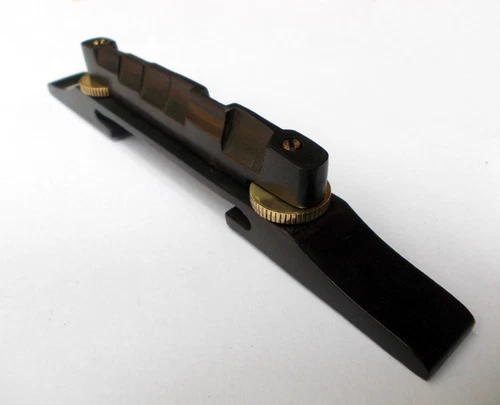 Guitar Bridge Ebony Archtop with Golden Hardware Best Quality 6 string