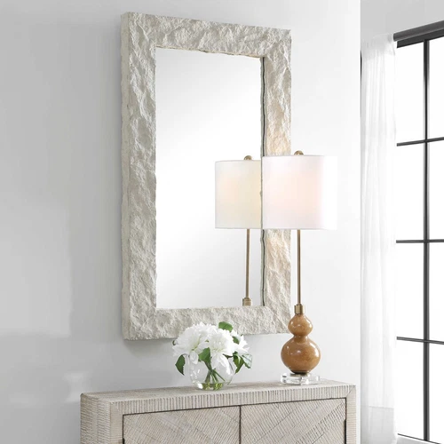 QUARRY STONE INSPIRED WALL VANITY MIRROR UTTERMOST 08187 - Picture 2 of 5