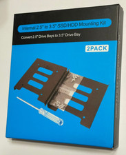 Internal 2.5" HDD/SSD Mounting Kit Convert 2.5" To 3.5" Drive Bay