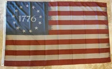 BETSY ROSS VINTAGE Flag 3x5 Feet 100% American Flag Brass Grommet SPIRIT OF 1776