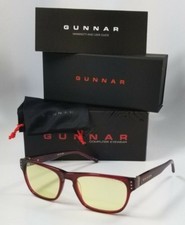 NEW GUNNAR CODEX GAMING GLASSES maroon amber computer blue light Rx eyewear