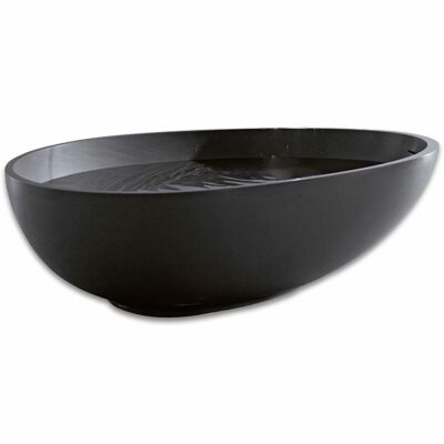 Mastella VOV freistehende Badewanne 170x120 cm aus Cristalplant in Schwarz