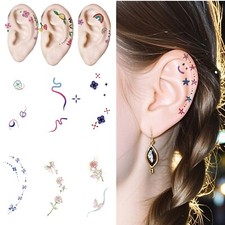 Women Men 20Pcs Fashion Auricle Stickers Halloween Party Decoration Stickers