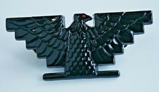 Chicano Lowrider Black Three Dimensional Huelga bird Button Badge Pin Hat