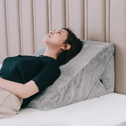 Memory Foam Adjustable Bed Wedge Pillow Cushion Neck Back Support Removable Case - Picture 3 of 6