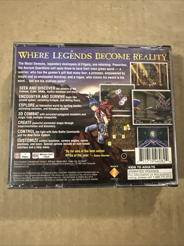 Wild Arms (Sony PlayStation 1, 1997) CIB Tested Used Condition Game - Picture 7 of 24