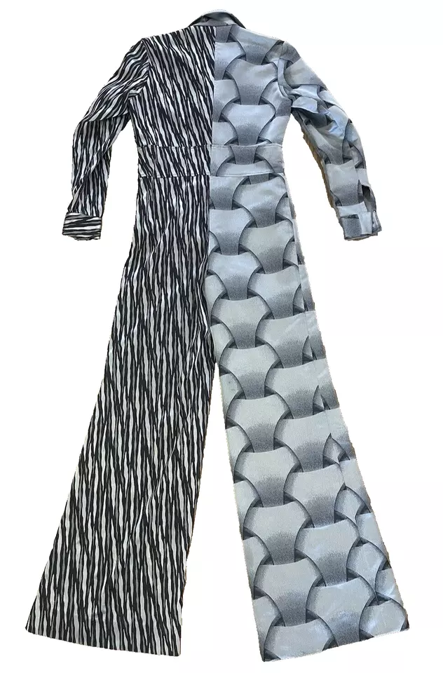 Mono Sony Picture Studios Disfraz Departamento Gris Estampado en Bloques de Color Cremallera Foto 3 de 4