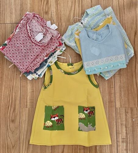 Lot Of 13 Vintage Handmade Baby Girl Toddler Dresses 12 Month - 4/5T - Picture 2 of 6