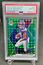 PSA 10 - 2020 Panini Mosaic JUSTIN JEFFERSON RC Green Mosaic #209 (6919)