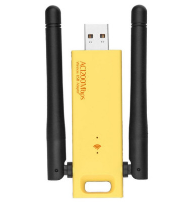 1200Mbps Long Range AC1200 Dual Band 5GHz USB 3.0 WiFi Adapter Antennas WiFi 5