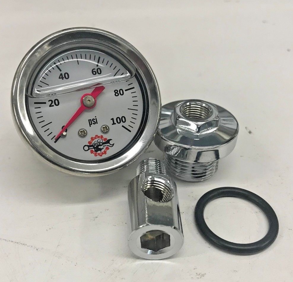 マーシャル 油圧計 100PSI アダプター付 CB750Four 使用品 マーシャル 油圧計 100PSI アダプター付 CB750Four 使用品 マーシャル