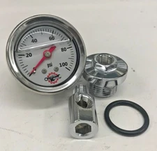 HONDA CB750 OIL PRESSURE GAUGE chopper bobber cafe cb 750 sohc stainless white