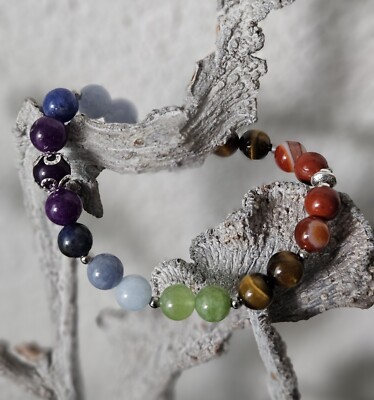 Edelstein Armband Chakren Schmuckarmband Natursteinarmband Amethyst, Sodalith...