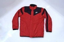 NIKE Youth XL 18-20 Vtg Reversible Jacket Red/Black Swoosh Full Zip VGC