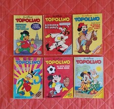 Lotto 6 numeri TOPOLINO libretti anno 1982, vendibili anche SINGOLARMENTE.