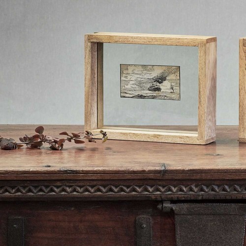 Nkuku Indu Rahmen Mangoholz Neu Groß 8 Zoll x 10 Zoll 20 cm x 26 cm UVP 40 £