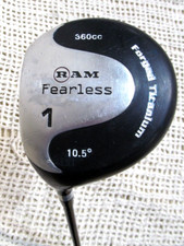 Ram Fearless 360cc Forged Titanium 10.5deg Driver Lh Stiff Flex Graphite Shaft Ram Fearless 360cc Forged Titanium 10.5deg Driver Lh Stiff Flex Graphite Shaft