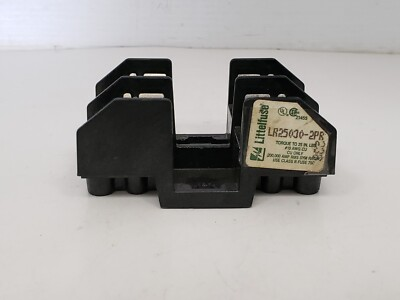 #ad LITTELFUSE LR25030 2PR FUSE BLOCK W PRESSURE PLATE TERMINAL 2 POLE $15.96