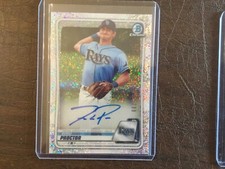 2020 Bowman Chrome Ford Proctor Speckle Refractor AUTO #33/299