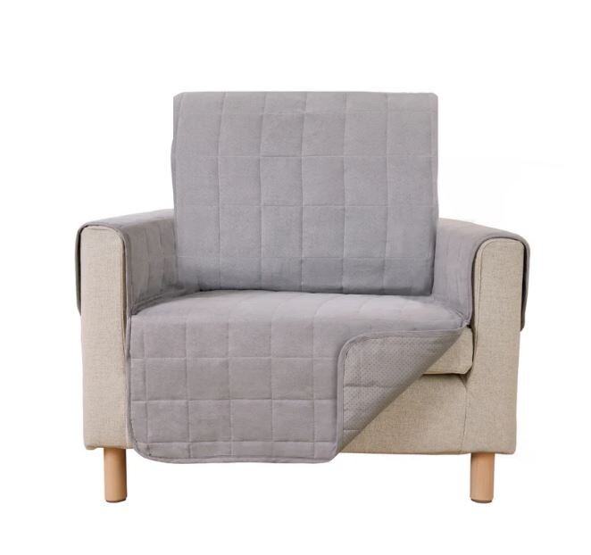 Slipcover Suede-like, Charcoal, New