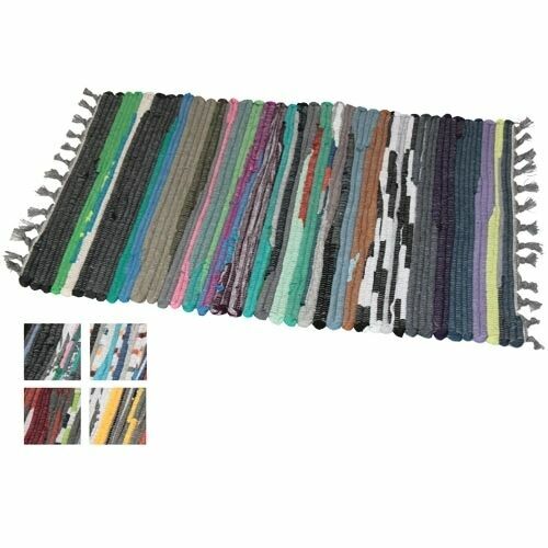 Jvl 40 X 60 Cm Recycled Handmade Chindi Rug Multi Colour For Sale Online Ebay