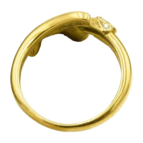 Carrera y Carrera Diamond Pearl Ring Ring Size 5.7 18K Gold Right Hand Used - Afbeelding 7 van 8