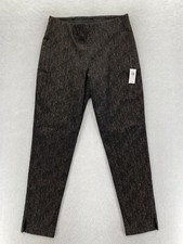 Old Navy Pixie Pants Women's Medium Gray Stretch Fabric Slim Leg Ankle Waistband