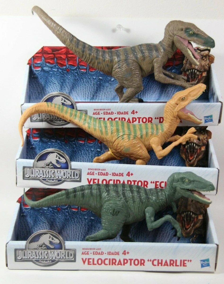 Lot Jurassic World 2015 Toy Velociraptor Delta Dinosaur Charlie