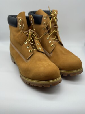 Timberland 6In Premium Waterproof 10061 Boot - Wheat Nubuck - Sz: 18- NEW