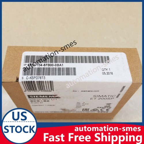 New Siemens 6ES7 134-6FB00-0BA1 6ES7134-6FB00-0BA1 ET 200SP Analog input module