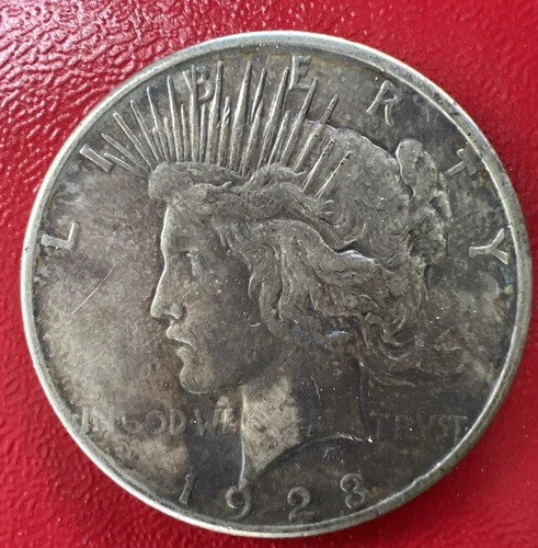 1923-S $1 Peace Dollar EF Priced Below Silver Content Melt Value 112024146