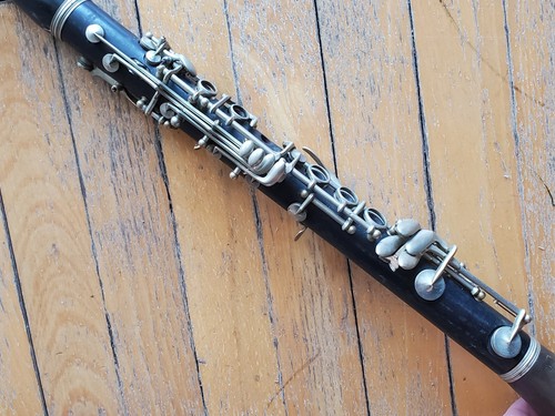 nice old wooden Eb Clarinet by "Amati" Boehmsystem, 1part mainpart, UNUSUAL - Picture 4 of 11