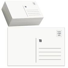 4x6 Blank Postcards for Mailing White Cardstock Paper Thick Cardstock Ideal f...