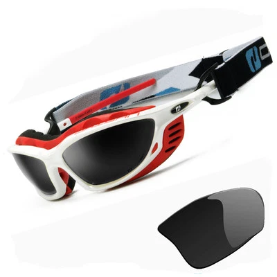 DAISAN Gletscherbrille Ski Sportbrille Polsterung Wind Beschlagfrei Schutzfilter SF 4