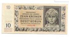 10 Kronen 1942 Ro. 562a (2) B&ouml;hmen und M&auml;hren